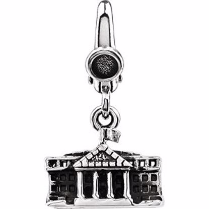 85742:401:P Sterling Silver White House Charm