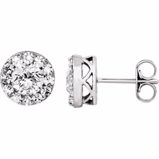 650957:101:P 14kt White 1 1/3 CTW Diamond Fantasy Earrings