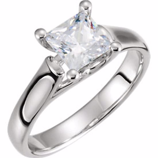 120978:6005:P Continuum Sterling Silver 1/4 CTW Diamond 4-Prong Trellis Solitaire Engagement Ring