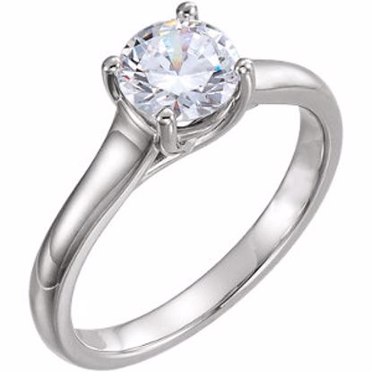 121911:60007:P Continuum Sterling Silver 1 CTW Diamond Solitaire Engagement Ring