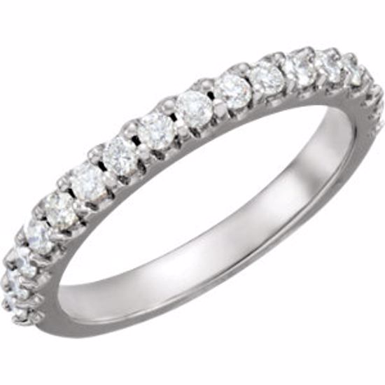 68206:60014:P Continuum Silver 1/2 CTW Diamond Engagement Band