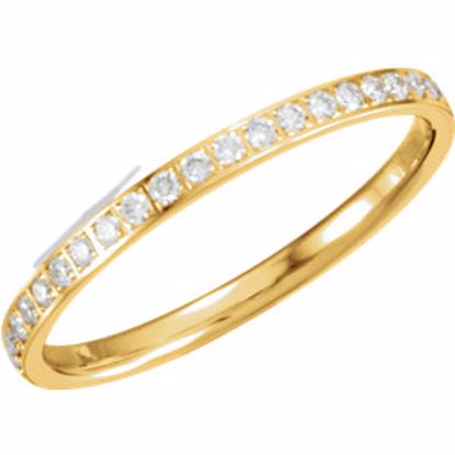 651022:402:P 14kt Yellow 1/4 CTW Diamond Machine Set Anniversary Band Size 6