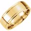 51186:109:P 14kt Yellow 8mm Fancy Carved Band Size 7.5