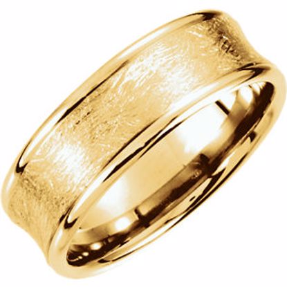 51191:338:P 14kt Yellow 7.5mm Fancy Carved Band Size 12