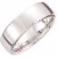 51193:2011:P 14kt White  7.5mm Fancy Carved Band Size 11