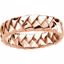 50052:217183:P 14kt Rose 6mm Hand Woven Band Size 10.5