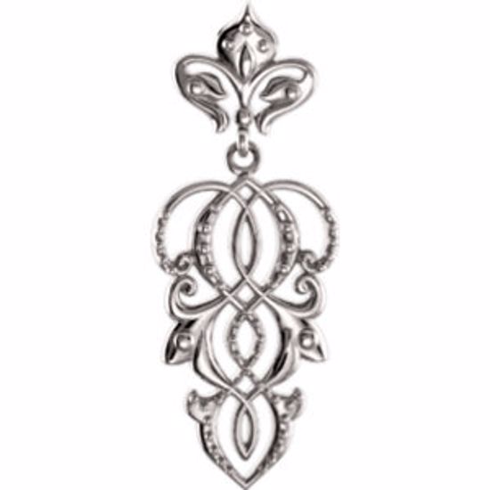85587:1002:P 14kt Yellow Decorative Dangle Pendant