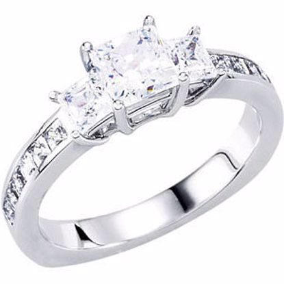 67862:60012:P 10kt White 1 1/5 CTW Diamond Engagement Ring