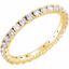 122026:426:P 14kt Yellow 7/8 CTW Diamond Eternity Band Size 6.5