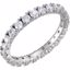 122026:6019:P 14kt White 1 1/2 CTW Diamond Eternity Band Size 8.5
