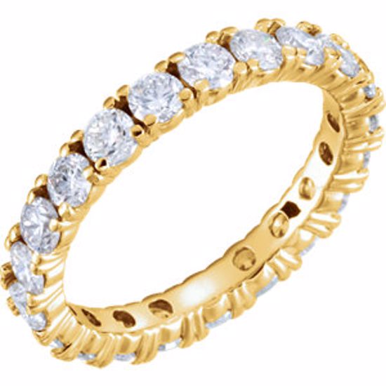 122026:466:P 14kt Yellow 2 1/5 CTW Diamond Eternity Band Size 8