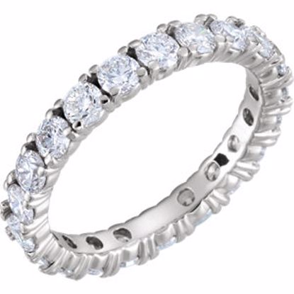 122026:479:P 14kt White 2 1/8 CTW Diamond Eternity Band Size 7.5