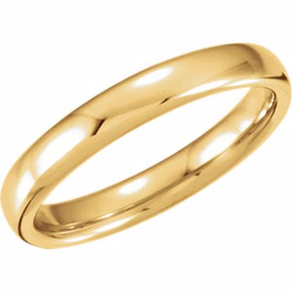 51206:330:P 14kt Yellow 3.5mm Euro-Style Light Comfort-Fit Wedding Band Size 14