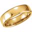 51206:388:P 14kt Yellow 6.5mm Euro-Style Light Comfort-Fit Wedding Band Size 11.5