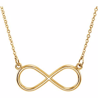 85782:1001:P 14kt Yellow Infinity 18" Necklace