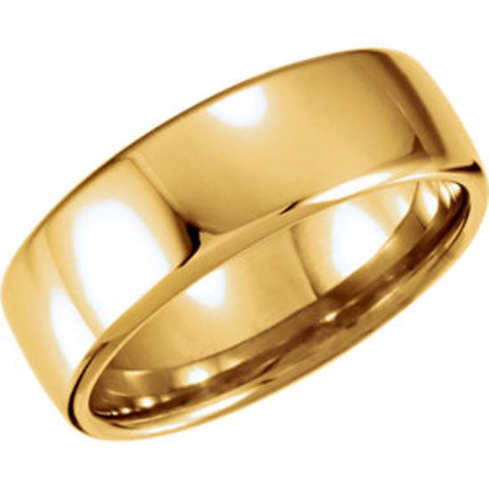 51206:409:P 14kt Yellow 7.5mm Euro-Style Light Comfort-Fit Wedding Band Size 11.5