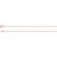 CH132:6004:P 14kt Rose 1mm Solid Cable 18" Chain