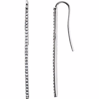 651083:600001:P 14kt White 1/4 CTW Diamond Vertical Bar Earrings