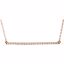651084:60002:P 14kt Rose 1/6 CTW Diamond Bar 16-18" Necklace