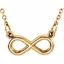85795:1001:P 14kt Yellow Infinity 18" Necklace