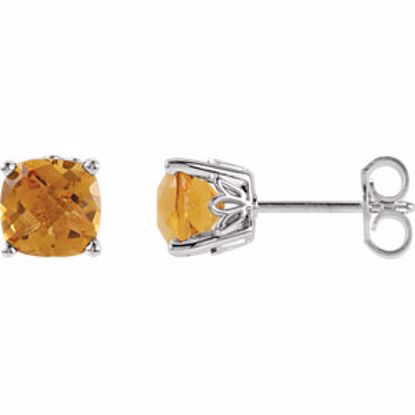 28190:70013:P Sterling Silver Citrine Earrings