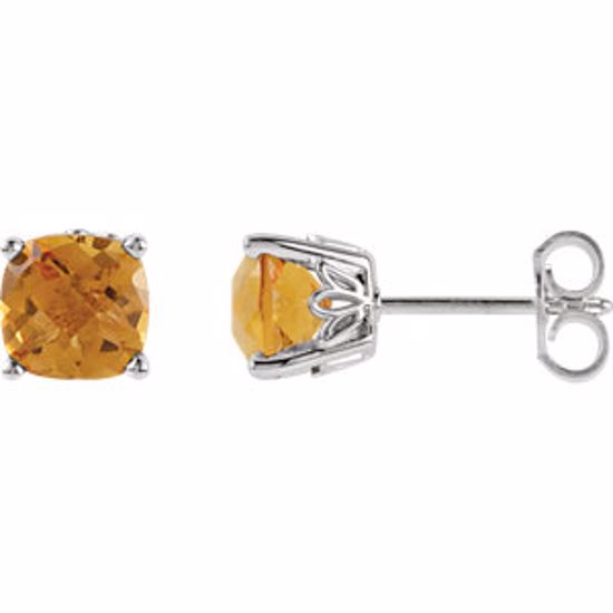 28190:70014:P Sterling Silver Citrine Earrings