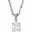 28392:60001:P 14kt White 1/4 CTW Diamond 18" Necklace