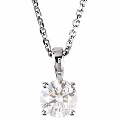 28392:60003:P 14kt White 3/4 CTW Diamond 18" Necklace