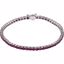 651204:60001:P 14kt White Created Ruby Line 7.25" Bracelet