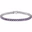 651205:60000:P 14kt White Amethyst 7.15" Line Bracelet