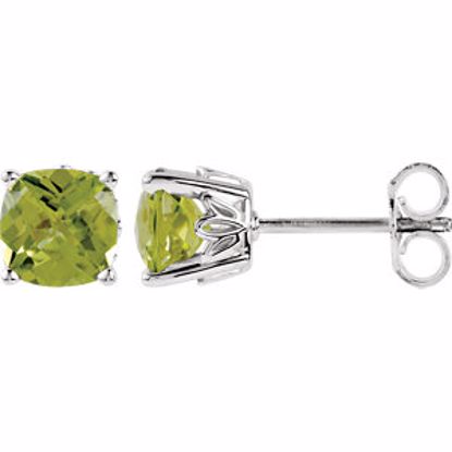 28190:70022:P Sterling Silver Peridot Earrings