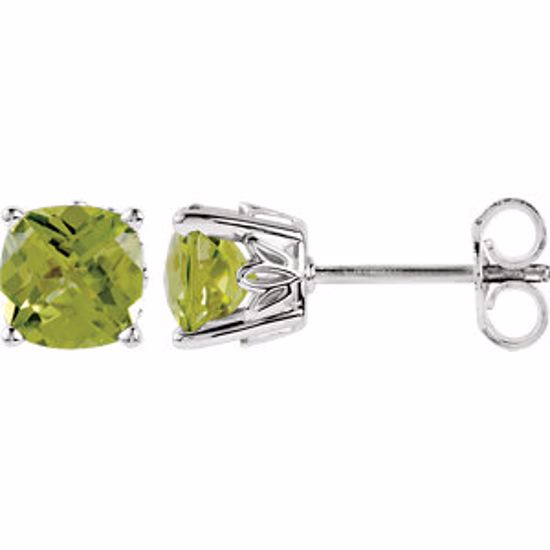 28190:70024:P Sterling Silver Peridot Earrings