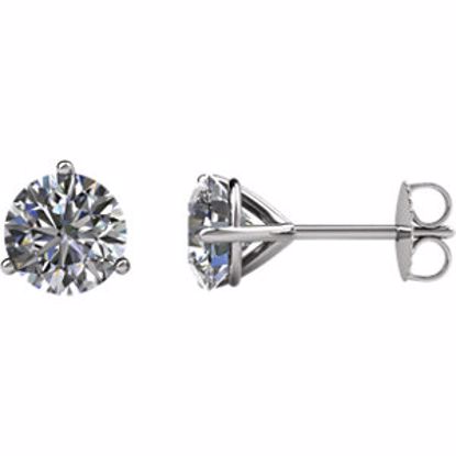 66229:60013:P 14kt White 1/2 CTW Diamond Friction Post Stud Earrings