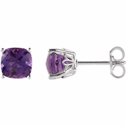 28190:70046:P Sterling Silver Amethyst Earrings