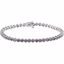 651257:70007:P 14kt White Amethyst 7.25" Line Bracelet