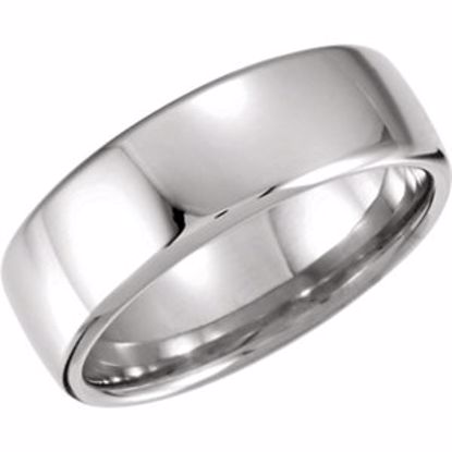 51206:517:P Platinum 7.5mm Euro-Style Light Comfort-Fit Wedding Band Size 13