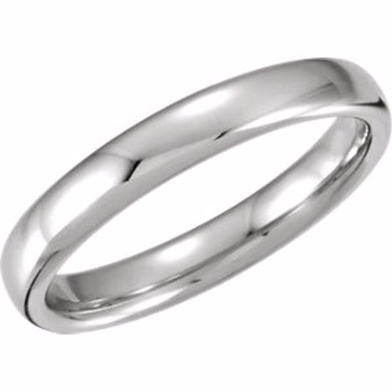 51206:421:P Platinum 3.5mm Euro-Style Light Comfort-Fit Wedding Band Size 7