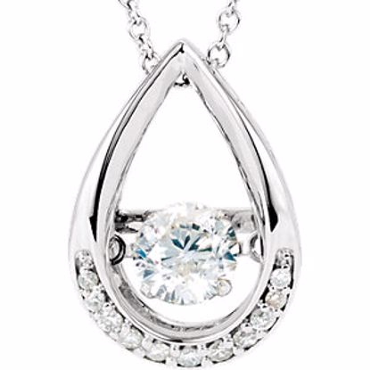 651286:60000:P 14K White 1/8 ct tw Diamond 18" Mystara® Necklace
