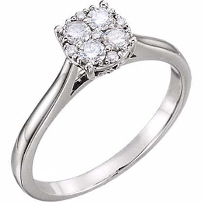 651293:101:P 14kt White 1/3 CTW Diamond Engagement Ring