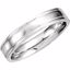 51210:107:P Platinum 4.5mm Satin Finish Band Size 7