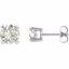 63265:60007:P 14kt White 6mm Round Forever Brilliant® Moissanite
Earrings
