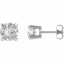 63265:60008:P 14kt White 6.5mm RoundForever Brilliant® Moissanite
Earrings