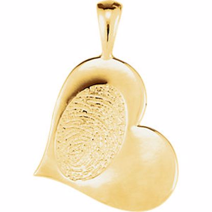 85831:101:P 14kt Yellow Heartprint Happy Mothers Day Pendant 