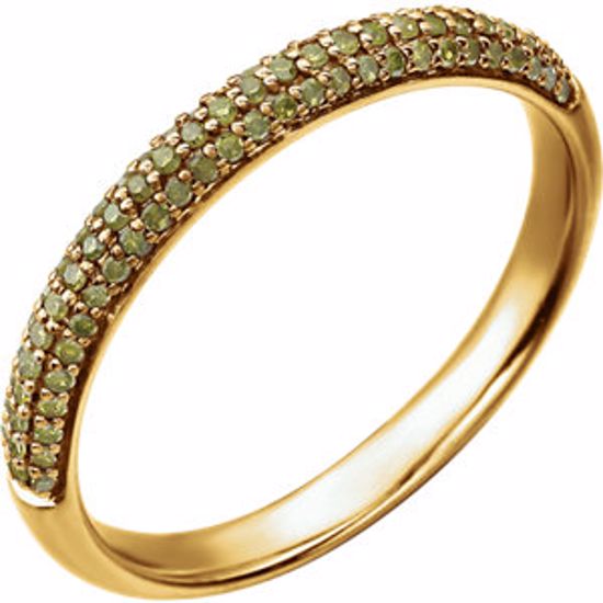 651254:106:P 14kt Yellow 1/4 CTW Yellow Diamond Anniversary Band