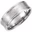 51191:403:P Platinum 7.5mm Fancy Carved Band Size 13