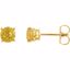 1874:70048:P 14kt Yellow 5mm Round Yellow Sapphire Earrings