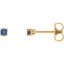 1874:70031:P 14kt Yellow 2.5mm Round Blue Tanzanite Earrings