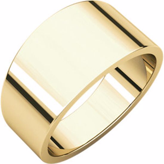 FT7:146782:P 10kt Yellow 10mm Flat Tapered Band