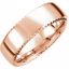 51193:618:P 14kt Rose 7.5mm Fancy Carved Band Size 11.5