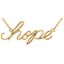 85796:70000:P 14kt Yellow "Hope" Neck Trim 16.45" Necklace